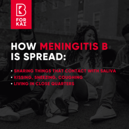 Social share post - How Meningitis B is Spread
